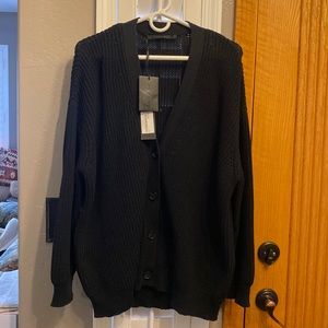 NWOT Jenni Kayne Cocoon Cardigan black sweater size M